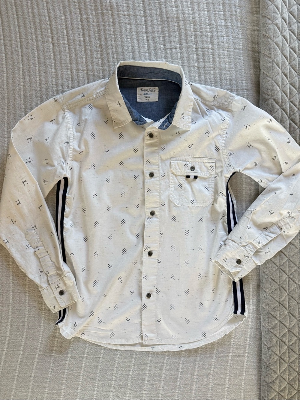 Sovereign & Code Preppy White Button Down Shirt
